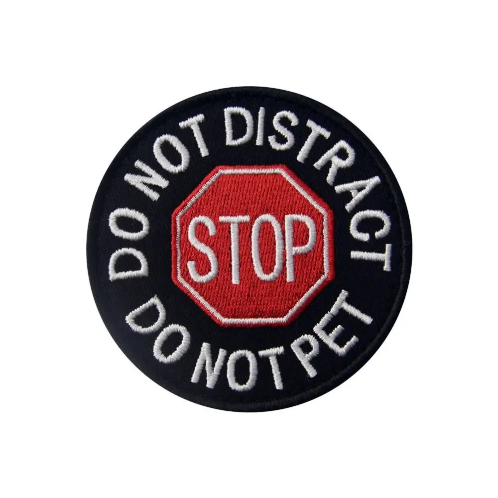 Service Dog Embroidery Patch – Do Not Pet, Medical Alert & Tactical Hook & Loop Patches