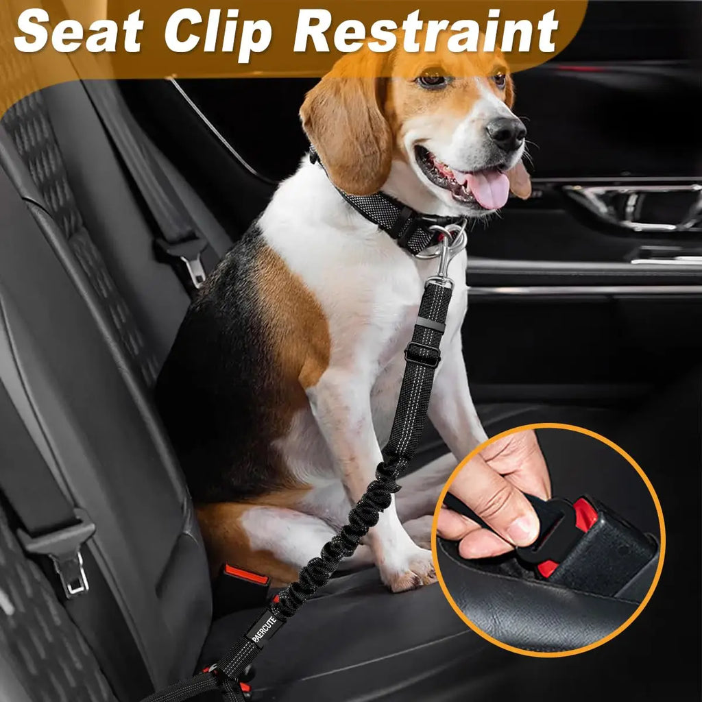 Adjustable Dog Car Seat Belt – Safety Harness Clip for Dogs & Cats