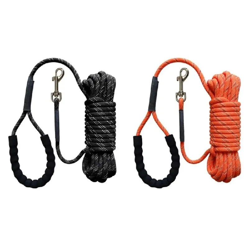 Reflective Dog Training Leash – Extended Long Lead for Walking, Training & Recall (2–20m)