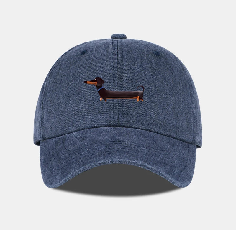 Dachshund Baseball Cap – Vintage Washed Dog Lover Hat