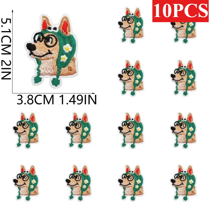 Dog Breed Embroidery Patches Pack – Iron-On Patches for Dog Lovers