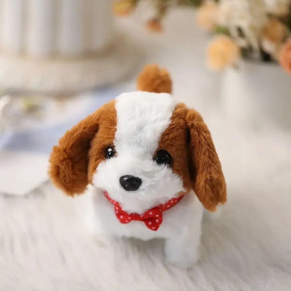 Interactive Plush Robot Puppy Toy — Walking, Barking & Tail Wagging