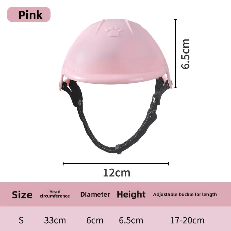 Pet Motorcycle Helmet for Dogs & Cats – Cute Outdoor Headwear Accessory