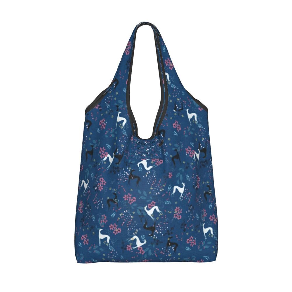Greyhound Tote Bag — All-Over Print Sighthound Shopping Bag