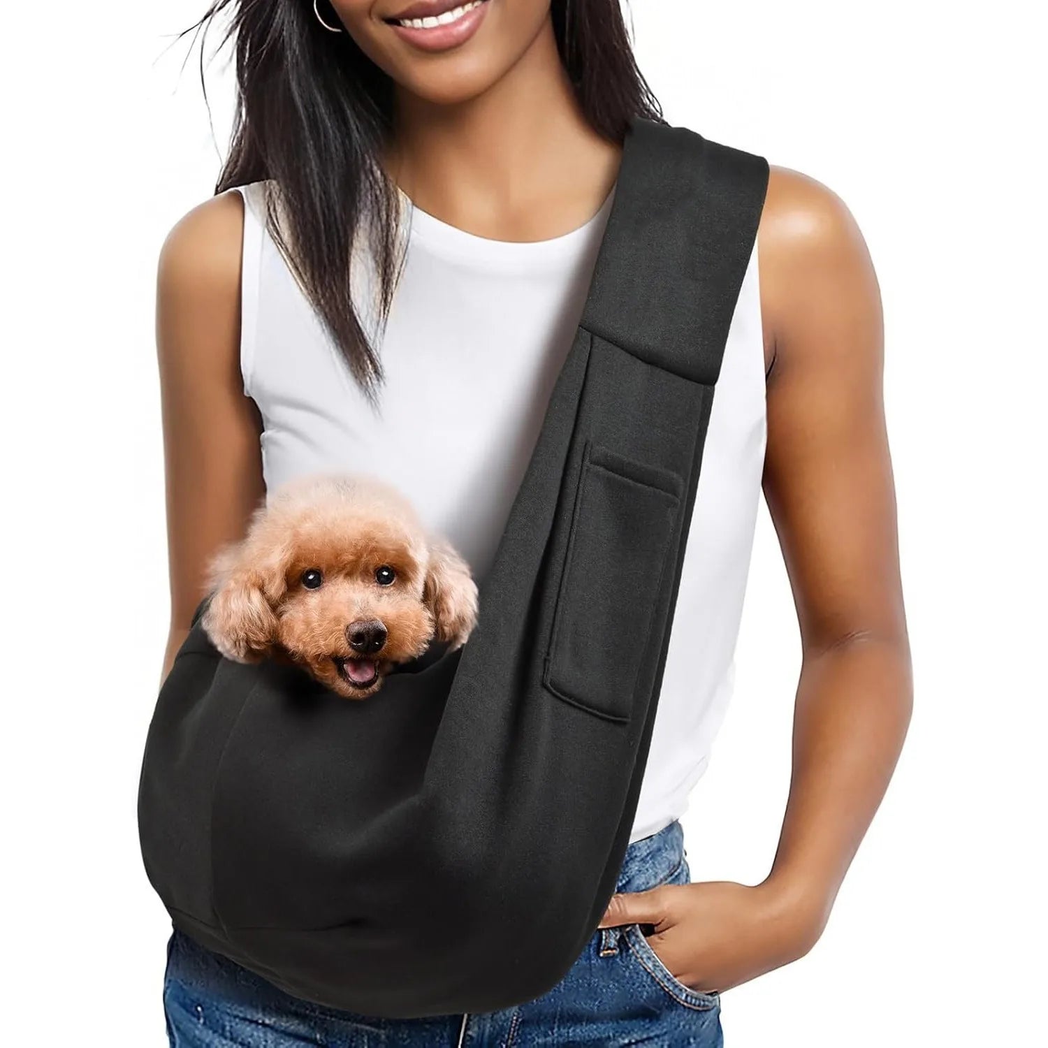 Hands-Free Dog Carrier Sling – Puppy Sling Bag for Small Dogs & Cats up to 5 kg