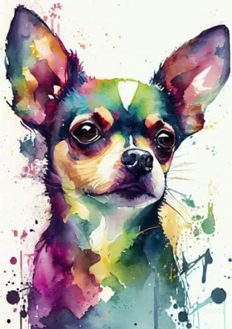 Chihuahua 5D Diamond Painting Kit — DIY Mosaic Embroidery Art for Dog Lovers