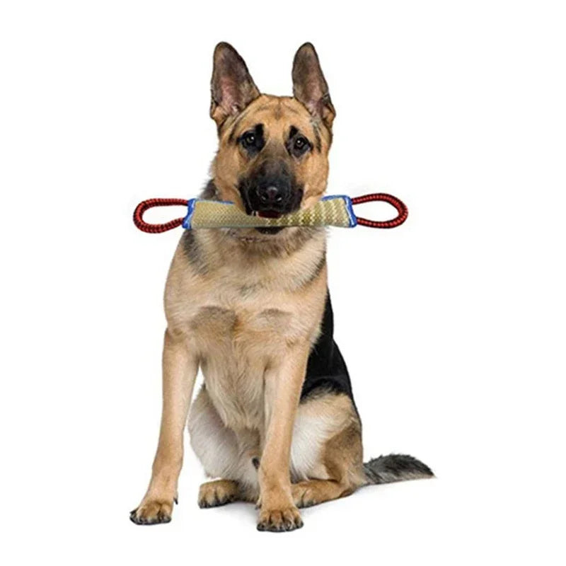 Jute Dog Bite Tug Toy — Durable Training Chew Toy for Medium & Large Dogs