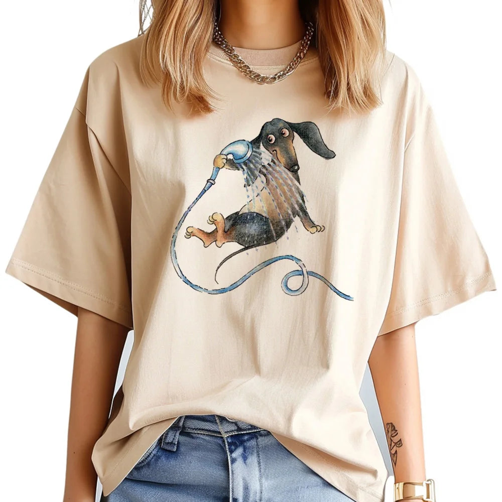 Funny Dachshund Print T-Shirt – Cute Dog Lover Tee