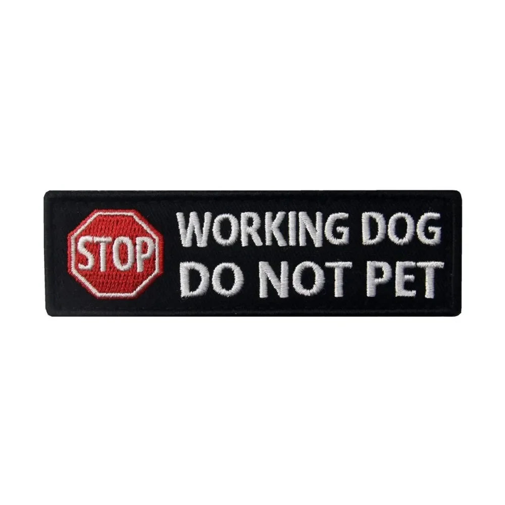 Service Dog Embroidery Patch – Do Not Pet, Medical Alert & Tactical Hook & Loop Patches