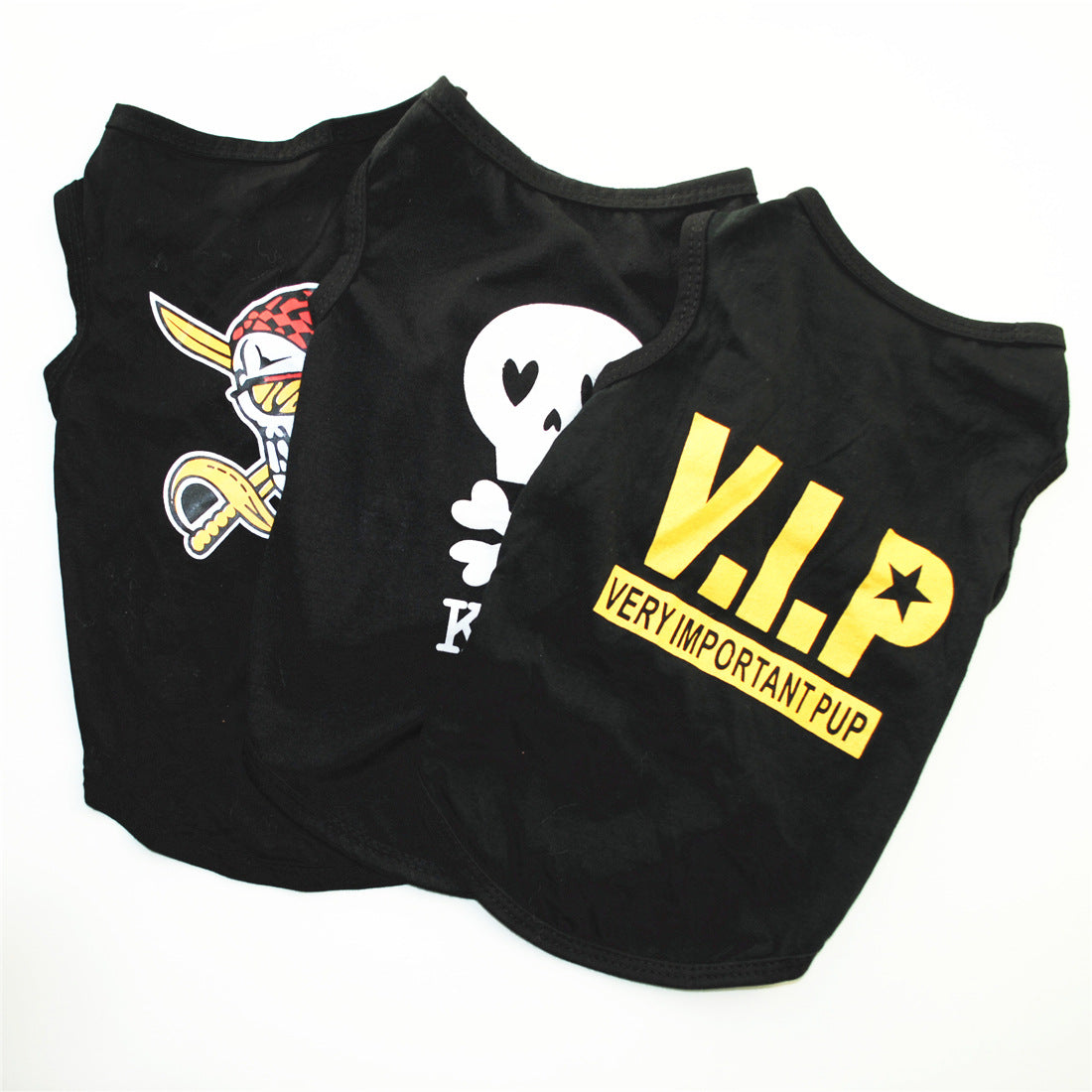 Funny Letter Print Dog Shirts for Small Dogs – Soft Breathable Summer Pet T-Shirts