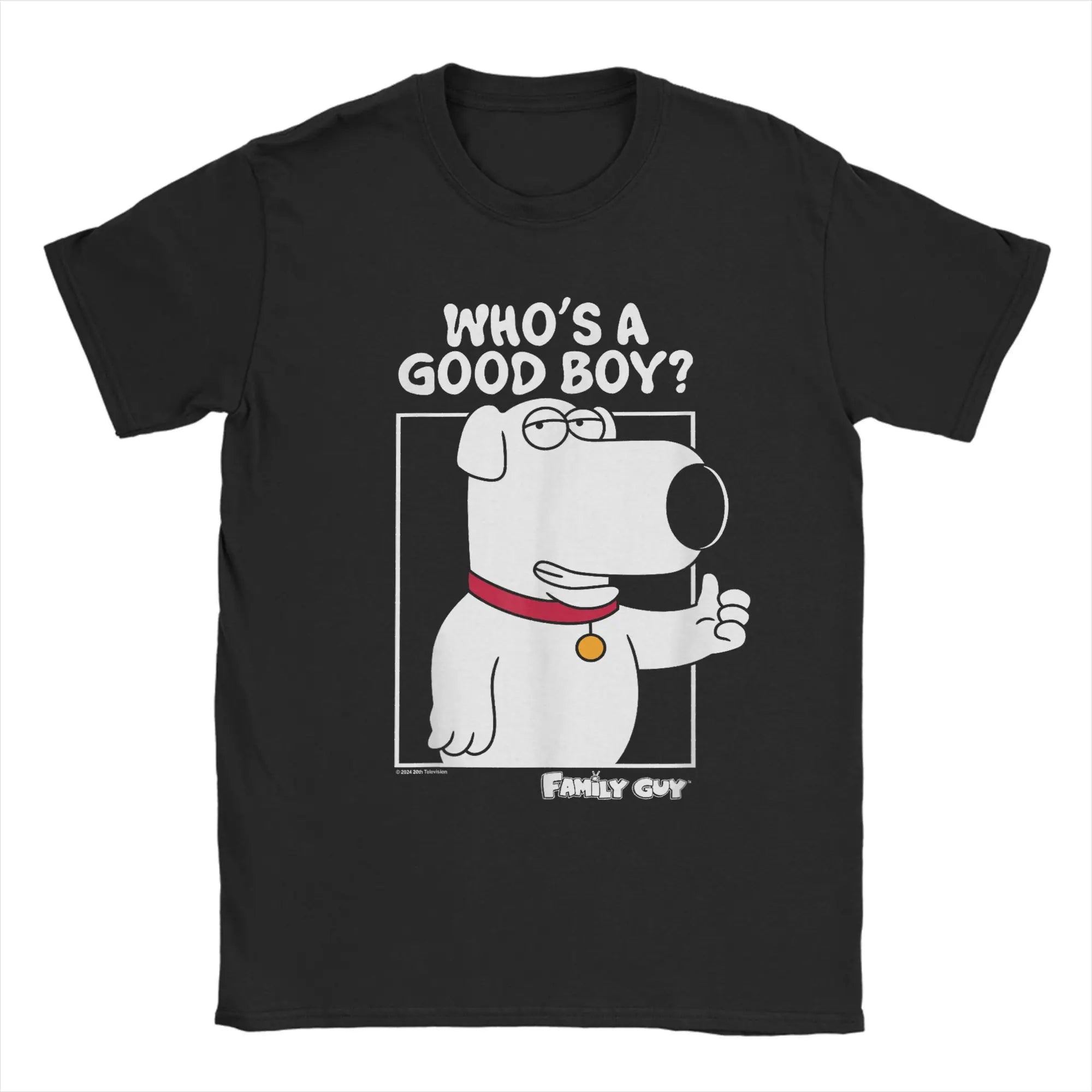 Brian Griffin "Who's a Good Boy" T-Shirt — Family Guy Dog Tee
