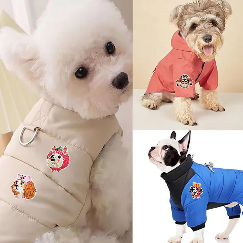 Dog Breed Embroidery Patches Pack – Iron-On Patches for Dog Lovers