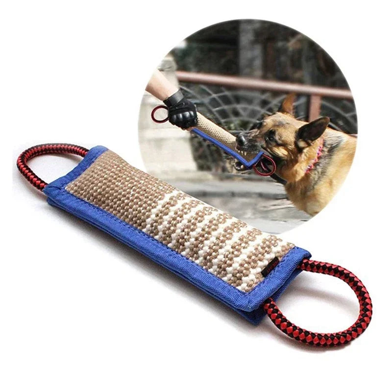 Jute Dog Bite Tug Toy — Durable Training Chew Toy for Medium & Large Dogs
