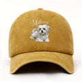 Maltese Dog Baseball Cap – Adjustable Snapback Hat for Dog Lovers