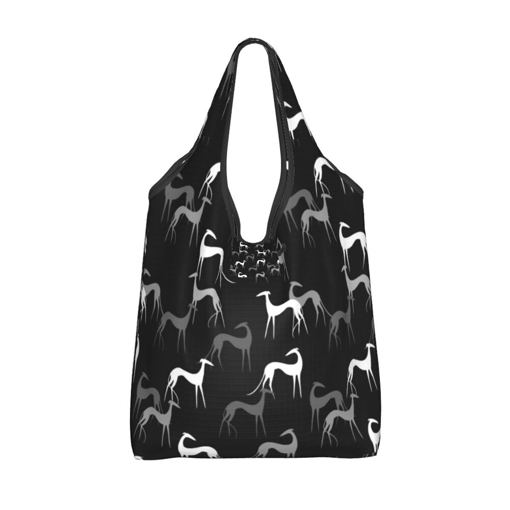 Greyhound Tote Bag — All-Over Print Sighthound Shopping Bag
