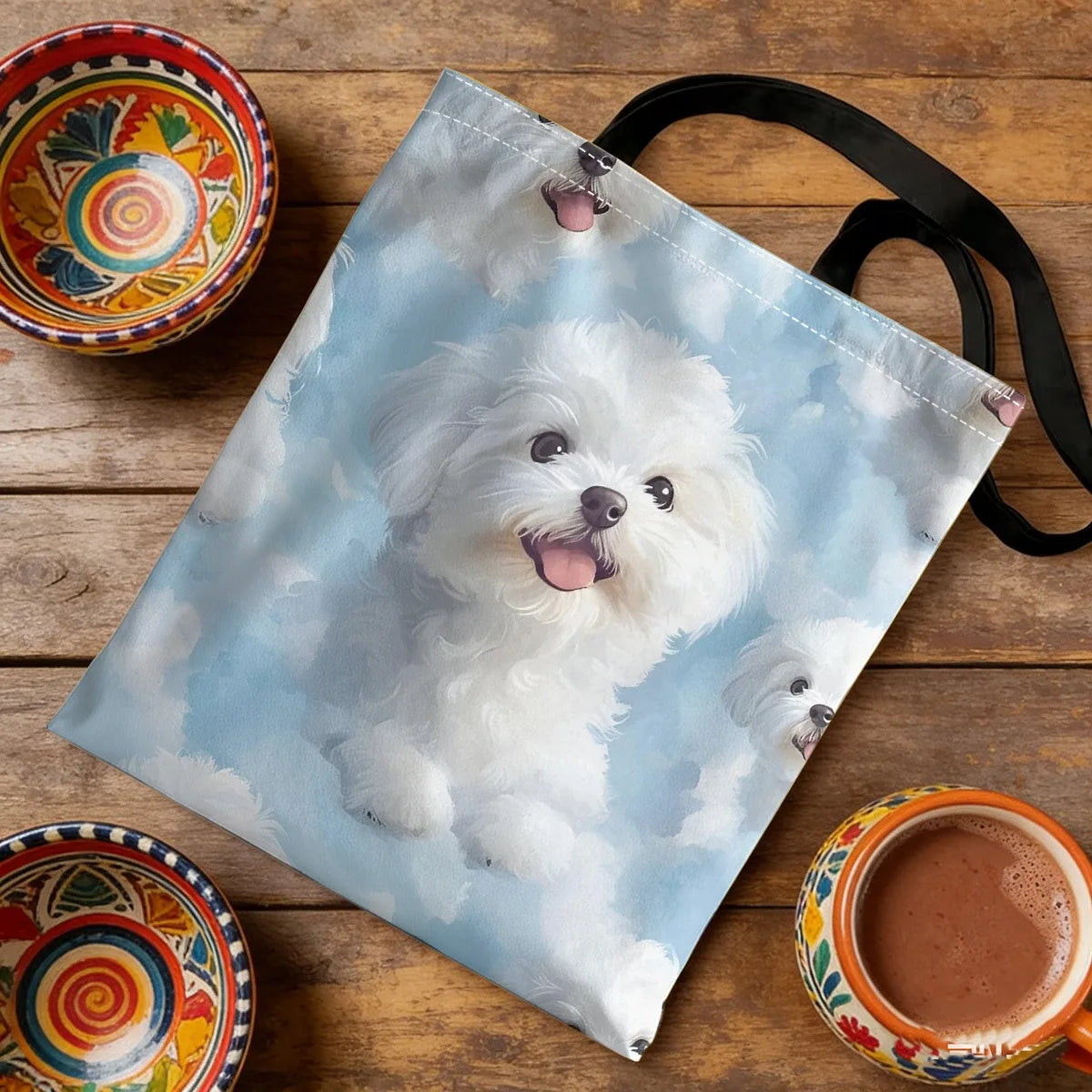 Maltese Dog Tote Bag – Cute & Funny Dog Lover Handbag