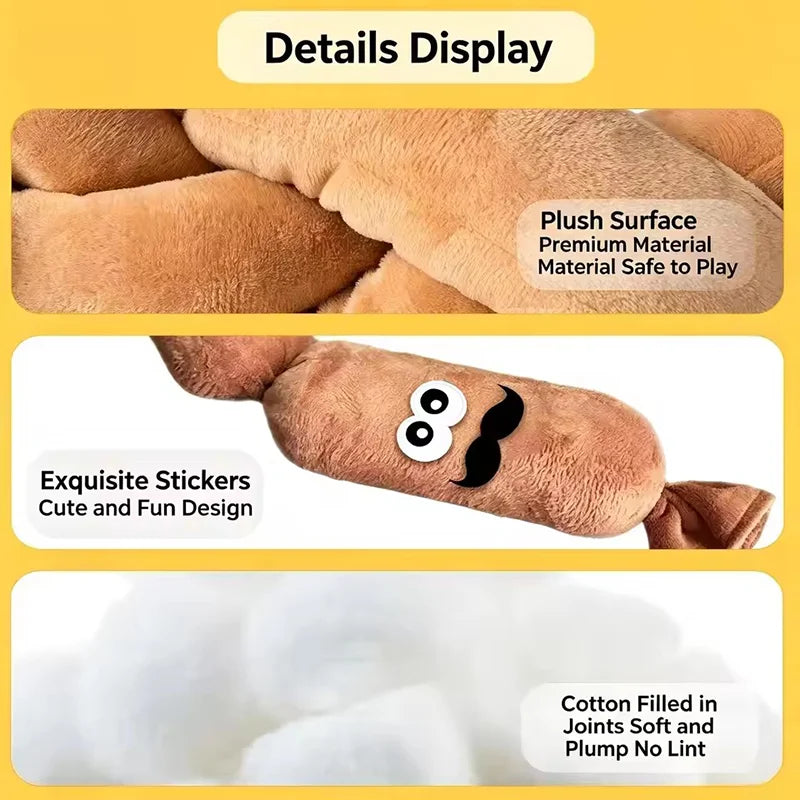 Squeaky Sausage Dog Toy – Plush Chew & Interactive Play