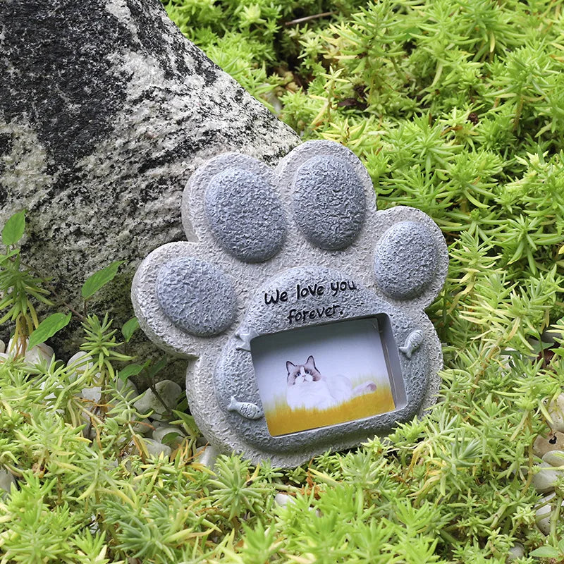 Pet Memorial Resin Tombstone – Desktop Ornament for Dogs, Cats & Small Animals