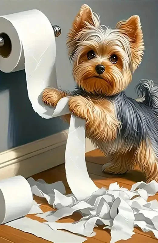 Diamond Art Painting Dog Animal 30X40cm Full Round Drill Picture Of Rhinestones Embroidery Wall Decor Cross Stitch,frameless