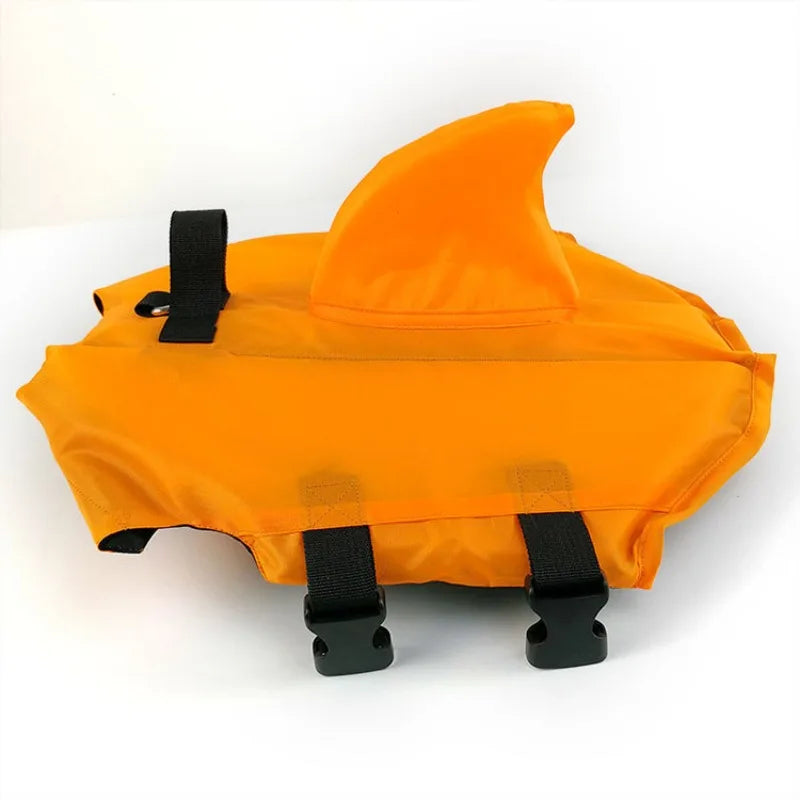 Shark Fin Dog Life Jacket – Adjustable Swimming Safety Vest with Rescue Handle