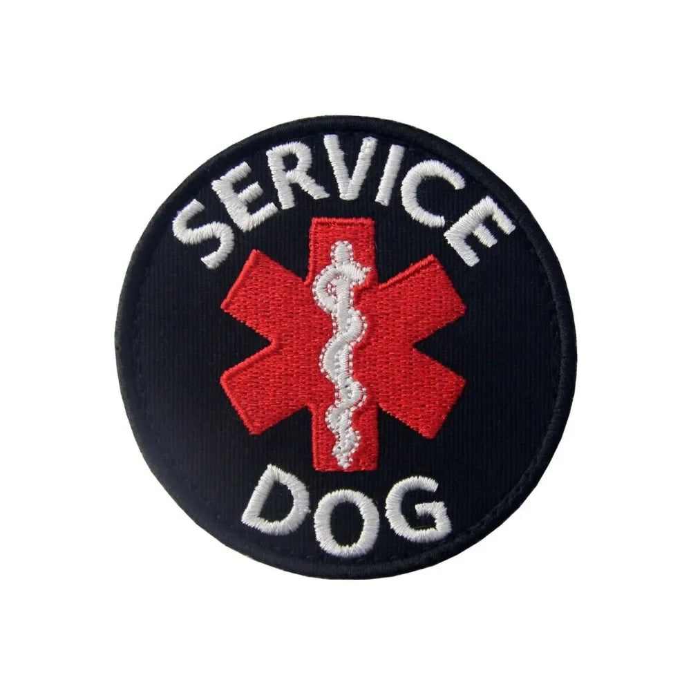 Service Dog Embroidery Patch – Do Not Pet, Medical Alert & Tactical Hook & Loop Patches