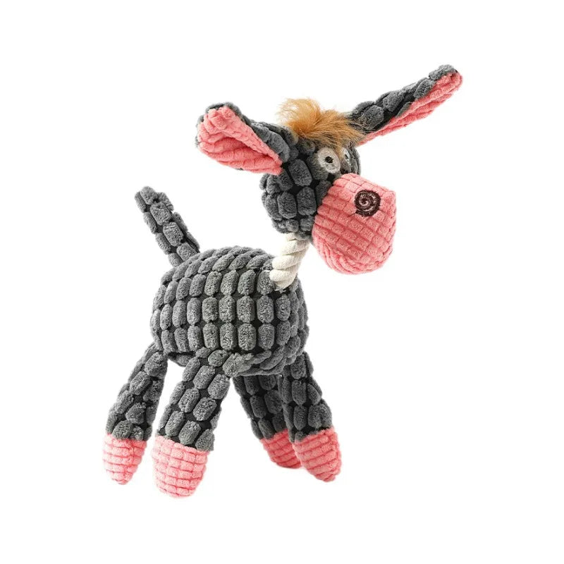 Funny Donkey Squeaky Plush Dog Toy