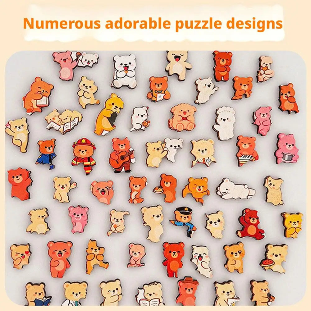 Pet Shaped Wooden Jigsaw Puzzle – 108-Piece Irregular Wood Puzzle for Cat & Dog Lovers