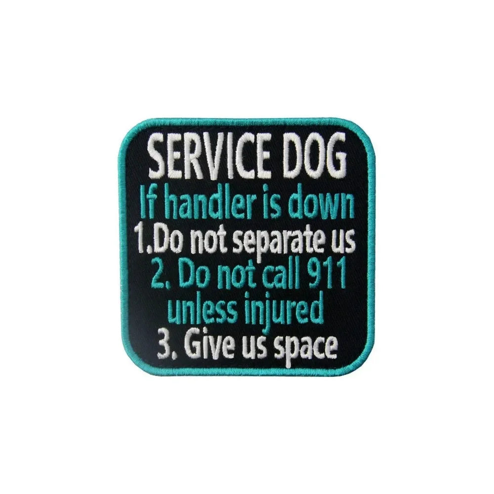 Service Dog Embroidery Patch – Do Not Pet, Medical Alert & Tactical Hook & Loop Patches