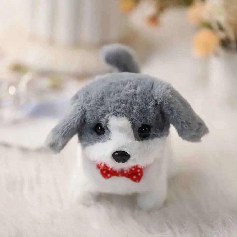 Interactive Plush Robot Puppy Toy — Walking, Barking & Tail Wagging