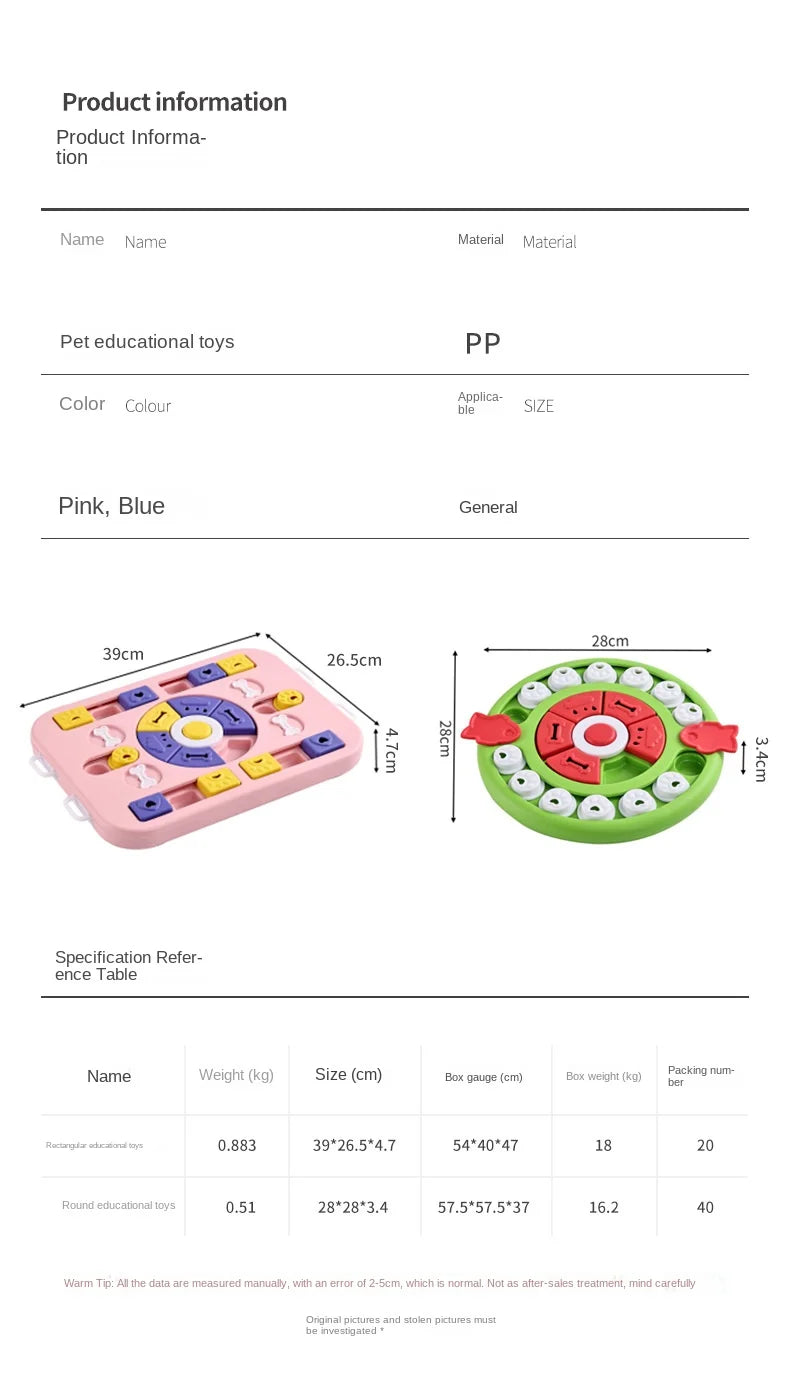 Interactive Dog Puzzle Toy — Enrichment & Training for Smart Dogs