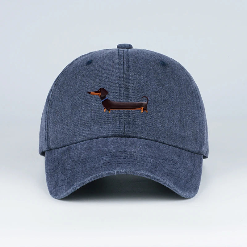 Dachshund Baseball Cap – Vintage Washed Dog Lover Hat