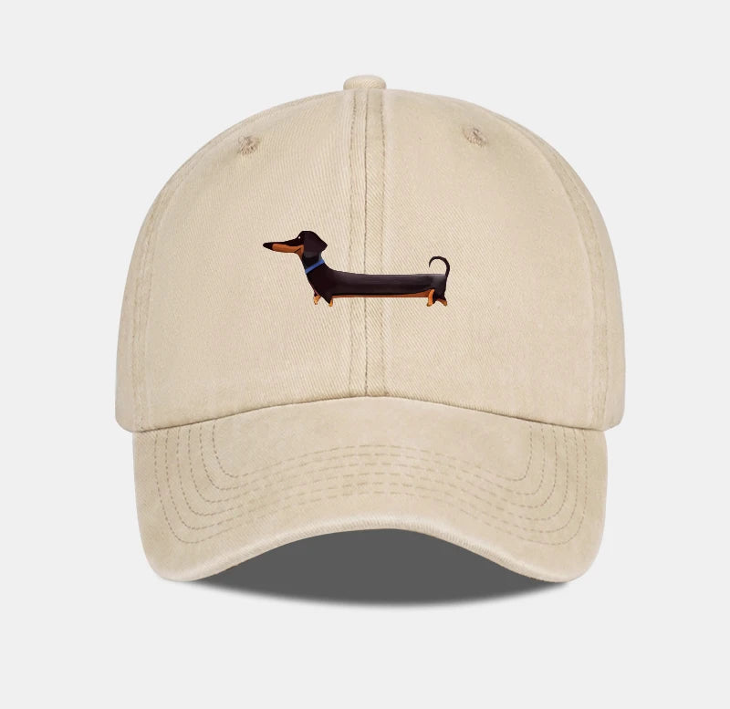 Dachshund Baseball Cap – Vintage Washed Dog Lover Hat