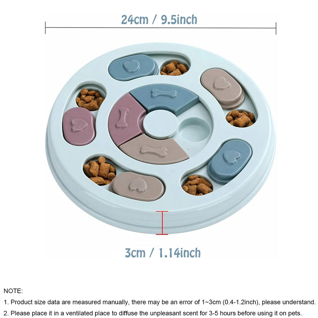 Slow Feeder Dog Bowl – Interactive Puzzle Feeding Toy to Relieve Boredom