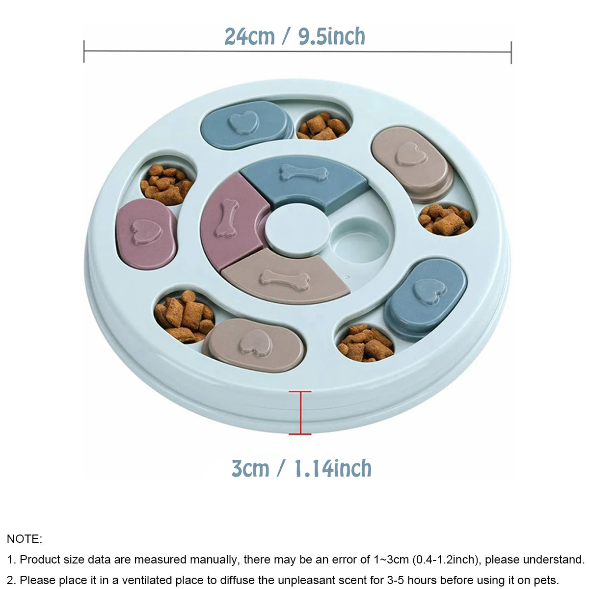 Slow Feeder Dog Bowl – Interactive Puzzle Feeding Toy to Relieve Boredom