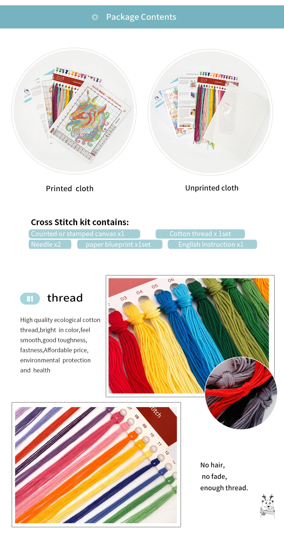 German Shepherd Cross Stitch Kit – DIY Embroidery Set for Beginners & Enthusiasts