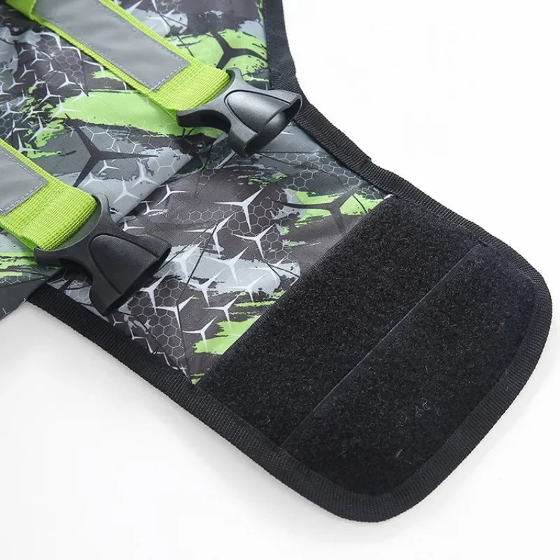 Shark Dog Life Jacket – Buoyancy Swim Vest with Rescue Handle for Dogs