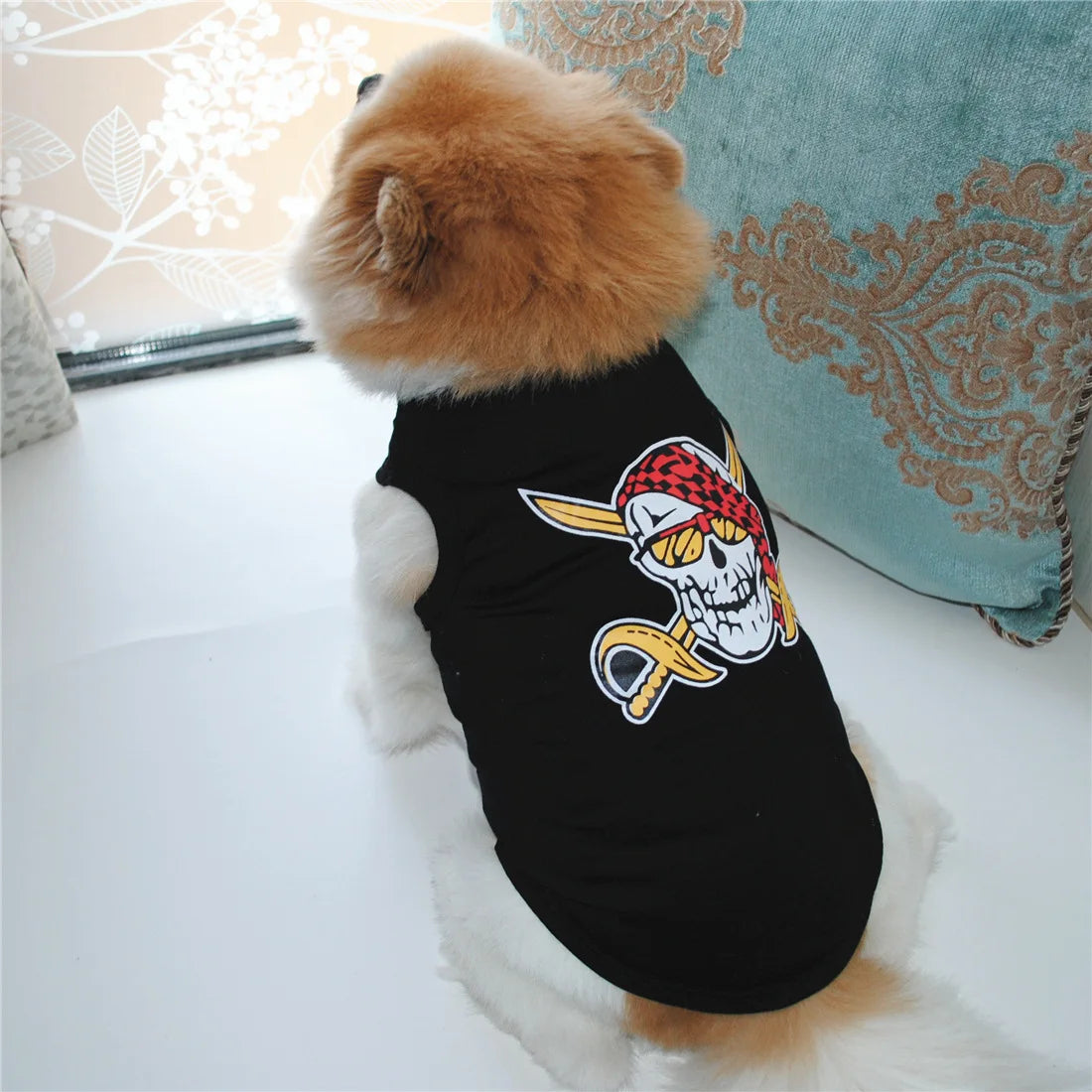 Funny Letter Print Dog Shirts for Small Dogs – Soft Breathable Summer Pet T-Shirts