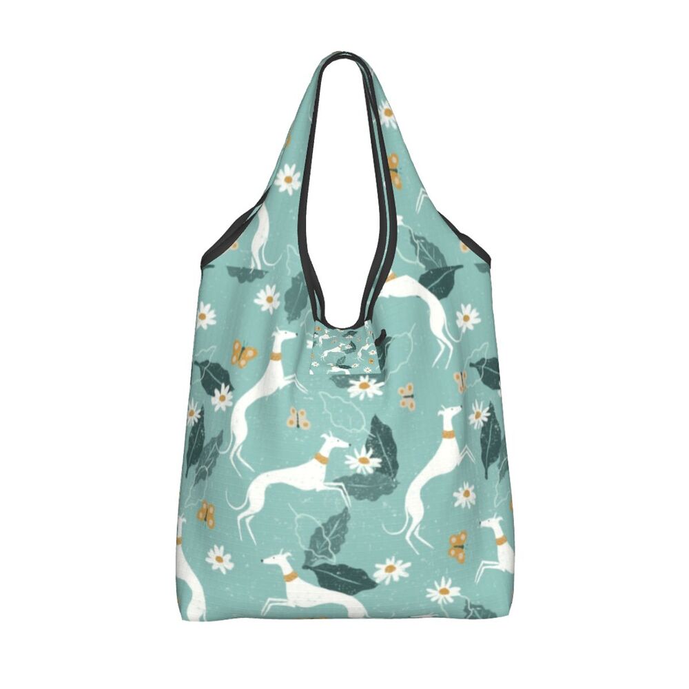 Greyhound Tote Bag — All-Over Print Sighthound Shopping Bag