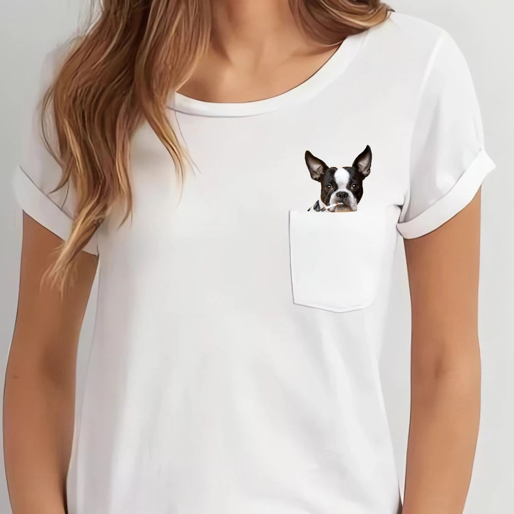 French Bulldog Smoking & Middle Finger Print T-Shirt – Funny Dog Lover Tee
