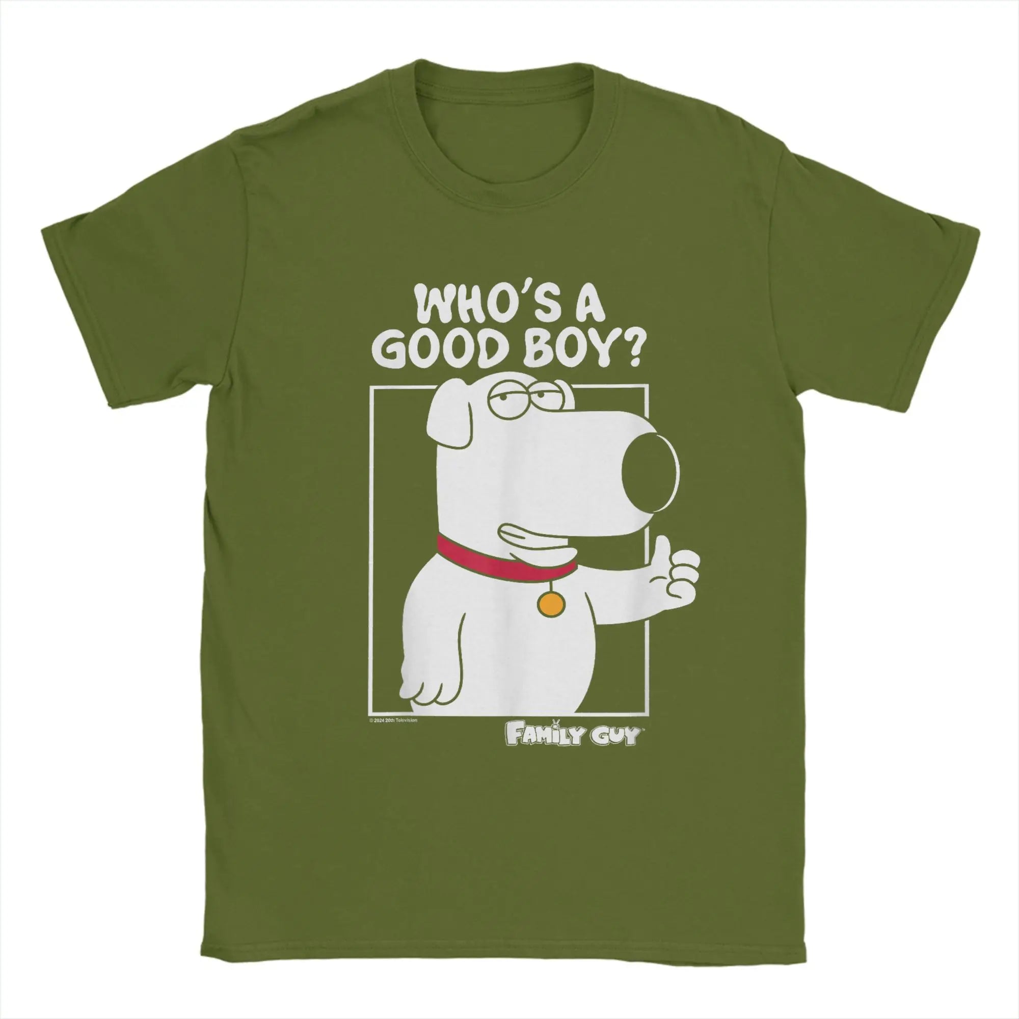 Brian Griffin "Who's a Good Boy" T-Shirt — Family Guy Dog Tee