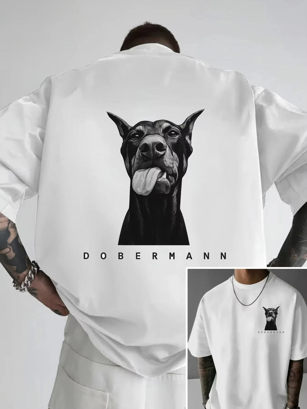 Doberman Dog T-Shirt — Classic Print Tee for Dog Lovers