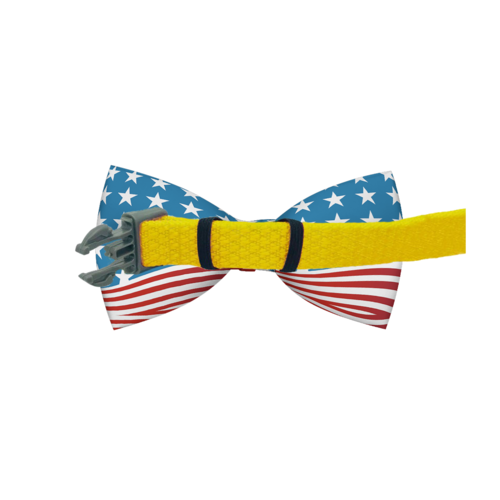 USA Flag Dog Bow Tie — Patriotic American Style for Dogs