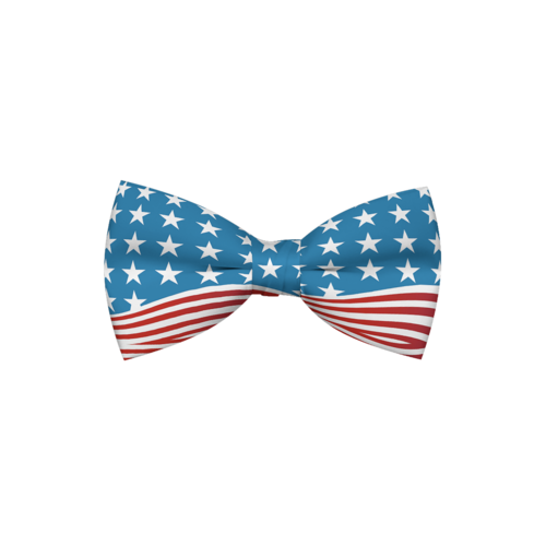 USA Flag Dog Bow Tie — Patriotic American Style for Dogs