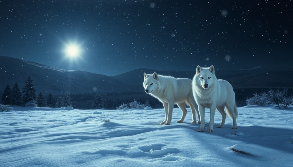 Arctic Wolves Poster – Printable Wall Art, Instant Download Wildlife Print for Modern Home Decor