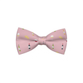 Wine & Cheese Dog Bow Tie — Chic Pink Pattern for Dogs