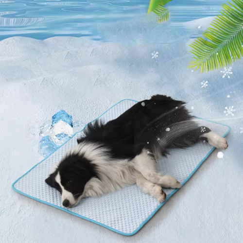 Ice Silk Pet Cooling Mat – Breathable Summer Pad for Dogs & Cats