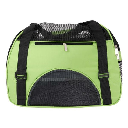 Breathable Waterproof Pet Carrier Handbag — Hollow-Out Mesh Bag for Dogs & Cats